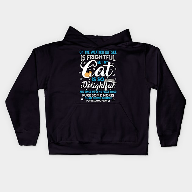 Cats Christmas Song. Meowy Christmas. Kids Hoodie by KsuAnn